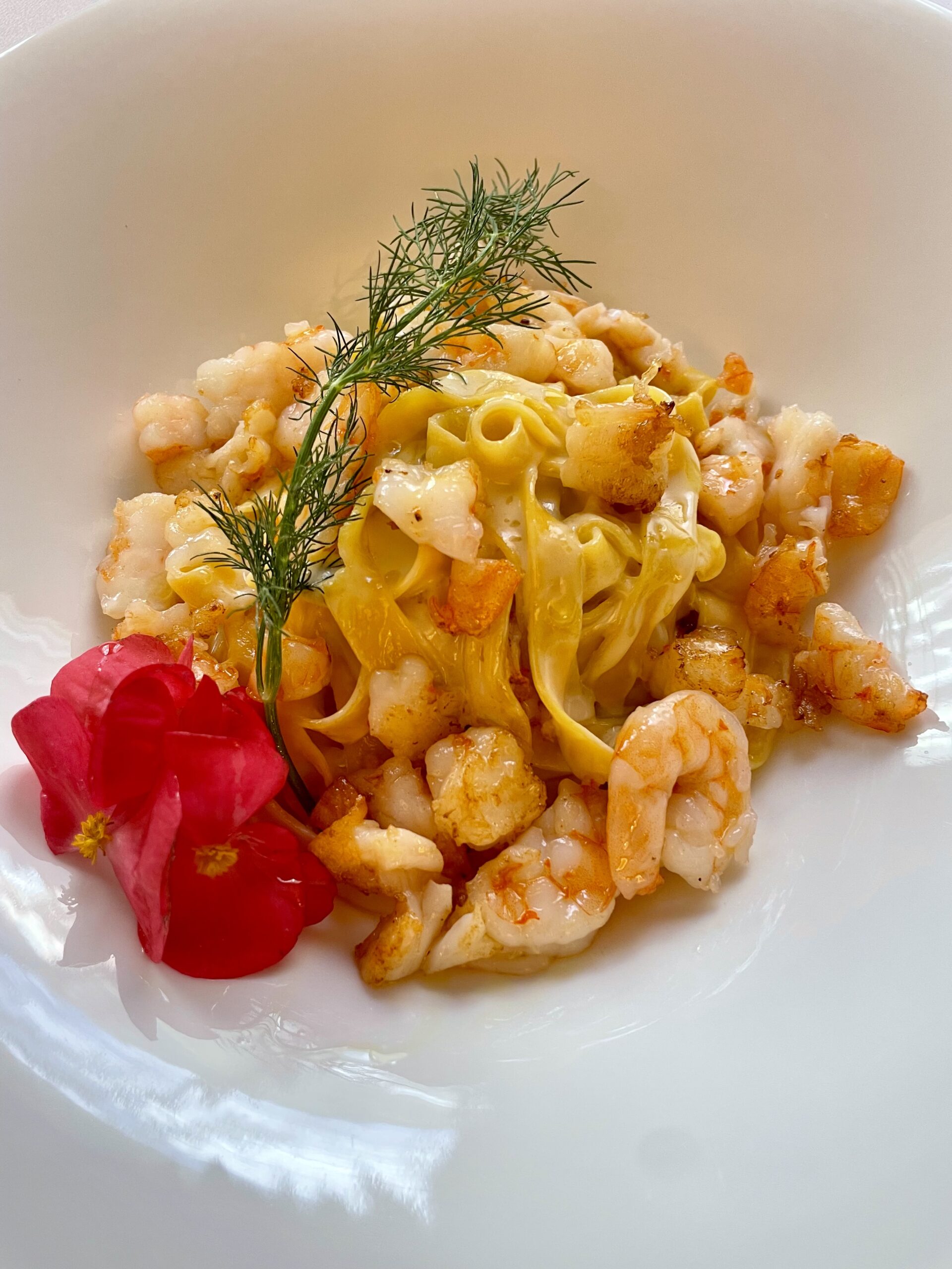 Tagliatelle Zucca Mazzancolle
